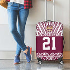 Queensland Maori Nga Hau E Wha Custom Luggage Cover Polynesian Maori Tribal Pattern