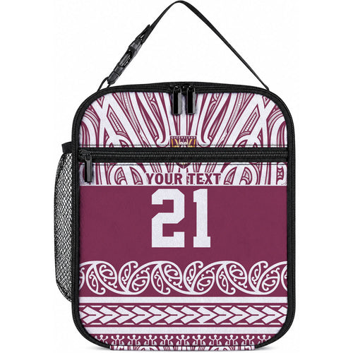 Queensland Maori Nga Hau E Wha Custom Lunch Bag Polynesian Maori Tribal Pattern