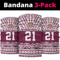 Queensland Maori Nga Hau E Wha Custom Neck Gaiter Polynesian Maori Tribal Pattern - Aussie Hoodie
