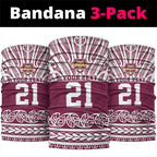 Queensland Maori Nga Hau E Wha Custom Neck Gaiter Polynesian Maori Tribal Pattern - Aussie Hoodie