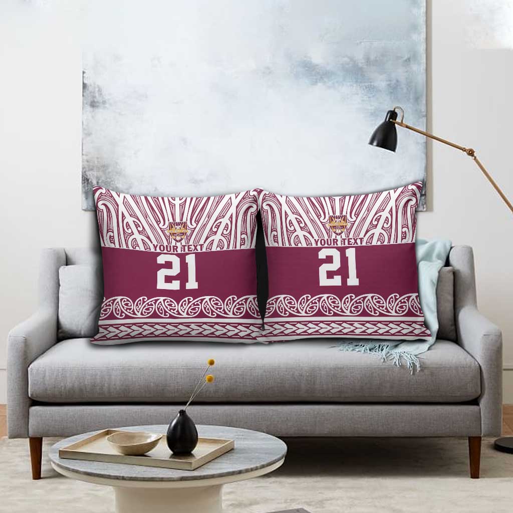 Queensland Maori Nga Hau E Wha Custom Pillow Cover Polynesian Maori Tribal Pattern - Aussie Hoodie