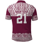 Queensland Maori Nga Hau E Wha Custom Polo Shirt Polynesian Maori Tribal Pattern