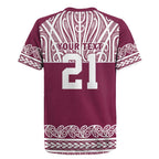 Queensland Maori Nga Hau E Wha Custom Rugby Jersey Polynesian Maori Tribal Pattern