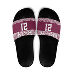 Queensland Maori Nga Hau E Wha Custom Slide Sandals Polynesian Maori Tribal Pattern - Aussie Hoodie