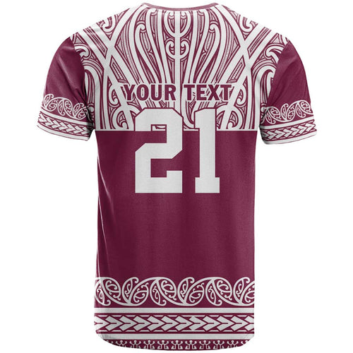 Queensland Maori Nga Hau E Wha Custom T Shirt Polynesian Maori Tribal Pattern