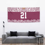Queensland Maori Nga Hau E Wha Custom Tapestry Polynesian Maori Tribal Pattern