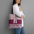 Queensland Maori Nga Hau E Wha Custom Tote Bag Polynesian Maori Tribal Pattern - Aussie Hoodie