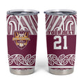 Queensland Maori Nga Hau E Wha Custom Tumbler Cup Polynesian Maori Tribal Pattern