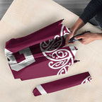 Queensland Maori Nga Hau E Wha Custom Umbrella Polynesian Maori Tribal Pattern - Aussie Hoodie