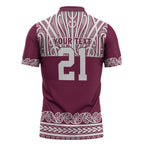 Queensland Maori Nga Hau E Wha Custom Zipper Polo Shirt Polynesian Maori Tribal Pattern - Aussie Hoodie