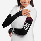 Queensland Papua New Guinea Custom Arm Sleeves All Black Pacific PNG Tribal Style - Aussie Hoodie