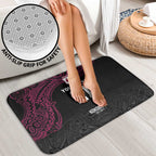 Queensland Papua New Guinea Custom Bathroom Set All Black Pacific PNG Tribal Style - Aussie Hoodie
