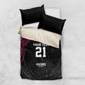Queensland Papua New Guinea Custom Bedding Set All Black Pacific PNG Tribal Style
