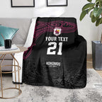 Queensland Papua New Guinea Custom Blanket All Black Pacific PNG Tribal Style