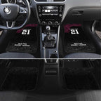 Queensland Papua New Guinea Custom Car Mats All Black Pacific PNG Tribal Style