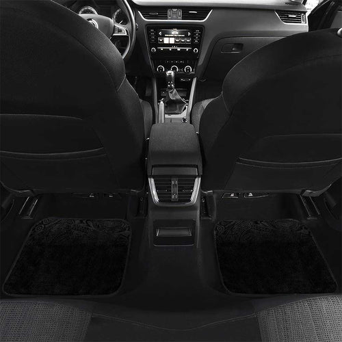 Queensland Papua New Guinea Custom Car Mats All Black Pacific PNG Tribal Style