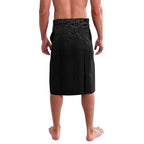 Queensland Papua New Guinea Custom Lavalava All Black Pacific PNG Tribal Style