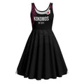 Queensland Papua New Guinea Custom Midi Dress All Black Pacific PNG Tribal Style - Aussie Hoodie