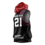 Queensland Papua New Guinea Custom Sleeveless Hoodie All Black Pacific PNG Tribal Style - Aussie Hoodie