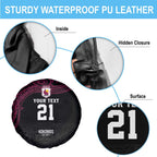 Queensland Papua New Guinea Custom Spare Tire Cover All Black Pacific PNG Tribal Style