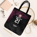 Queensland Papua New Guinea Custom Tote Bag All Black Pacific PNG Tribal Style - Aussie Hoodie