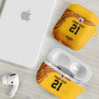 Queensland Papua New Guinea Custom AirPods Case All Gold Pacific PNG Tribal Style - Aussie Hoodie