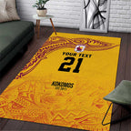 Queensland Papua New Guinea Custom Area Rug All Gold Pacific PNG Tribal Style