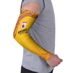 Queensland Papua New Guinea Custom Arm Sleeves All Gold Pacific PNG Tribal Style - Aussie Hoodie
