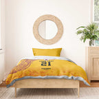 Queensland Papua New Guinea Custom Bedding Set All Gold Pacific PNG Tribal Style
