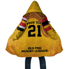 Queensland Papua New Guinea Custom Cloak All Gold Pacific PNG Tribal Style - Aussie Hoodie