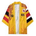 Queensland Papua New Guinea Custom Kimono All Gold Pacific PNG Tribal Style - Aussie Hoodie