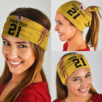 Queensland Papua New Guinea Custom Neck Gaiter All Gold Pacific PNG Tribal Style - Aussie Hoodie