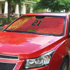 Queensland Papua New Guinea Custom Auto Sun Shade All Red Pacific PNG Tribal Style - Aussie Hoodie