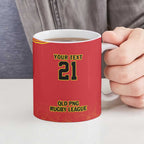 Queensland Papua New Guinea Custom Ceramic Mug All Red Pacific PNG Tribal Style - Aussie Hoodie