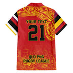 Queensland Papua New Guinea Custom Family Matching Short Sleeve Bodycon Dress and Hawaiian Shirt All Red Pacific PNG Tribal Style