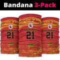 Queensland Papua New Guinea Custom Neck Gaiter All Red Pacific PNG Tribal Style - Aussie Hoodie