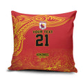 Queensland Papua New Guinea Custom Pillow Cover All Red Pacific PNG Tribal Style - Aussie Hoodie