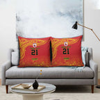 Queensland Papua New Guinea Custom Pillow Cover All Red Pacific PNG Tribal Style - Aussie Hoodie