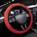 Queensland Papua New Guinea Steering Wheel Cover All Red Pacific PNG Tribal Style