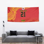 Queensland Papua New Guinea Custom Tapestry All Red Pacific PNG Tribal Style