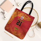 Queensland Papua New Guinea Custom Tote Bag All Red Pacific PNG Tribal Style - Aussie Hoodie