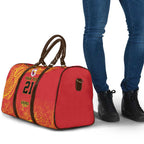 Queensland Papua New Guinea Custom Travel Bag All Red Pacific PNG Tribal Style - Aussie Hoodie
