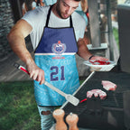 Queensland Samoa Custom Apron Blue Pacific Polynesian Tribal Pattern - Aussie Hoodie