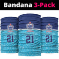 Queensland Samoa Custom Neck Gaiter Blue Pacific Polynesian Tribal Pattern - Aussie Hoodie