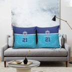 Queensland Samoa Custom Pillow Cover Blue Pacific Polynesian Tribal Pattern - Aussie Hoodie