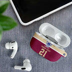 Queensland Samoa Custom AirPods Case Maroon Pacific Polynesian Tribal Pattern - Aussie Hoodie