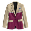 Queensland Samoa Custom Blazer Maroon Pacific Polynesian Tribal Pattern - Aussie Hoodie