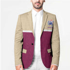 Queensland Samoa Custom Blazer Maroon Pacific Polynesian Tribal Pattern - Aussie Hoodie