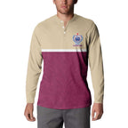 Queensland Samoa Custom Button Sweatshirt Maroon Pacific Polynesian Tribal Pattern