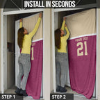 Queensland Samoa Custom Door Cover Maroon Pacific Polynesian Tribal Pattern - Aussie Hoodie